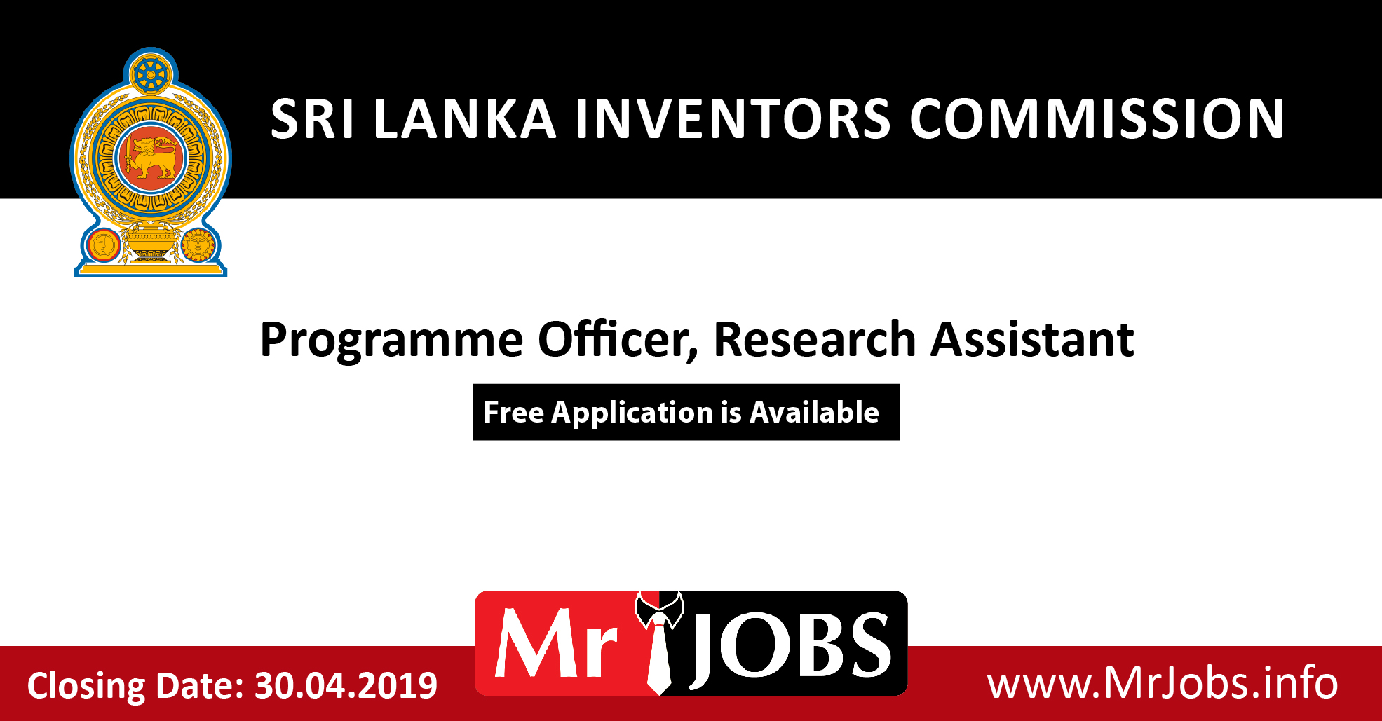 research assistant jobs in sri lanka