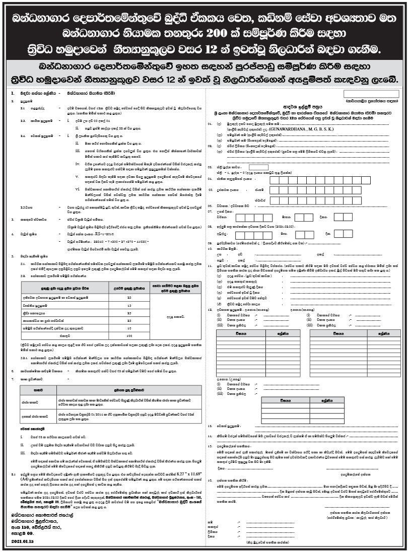 Prison Guards (Males) – Intelligence Unit of Department of Prisons 2