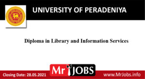 Diploma in Library and Information Services – University of Peradeniya 2021 Opportunities