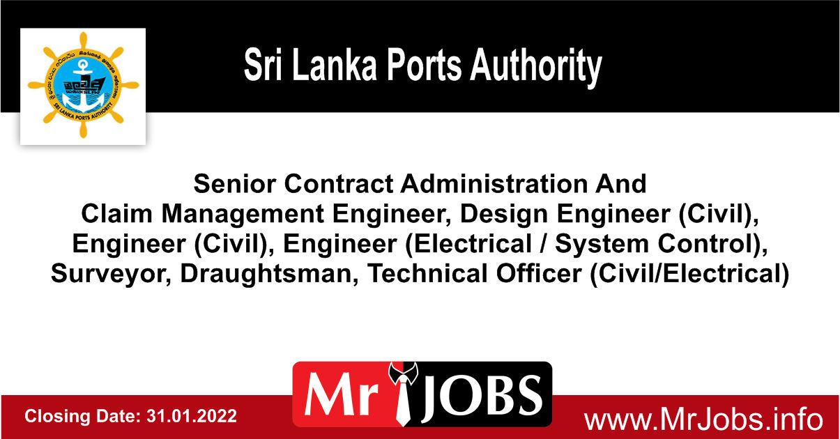 Sri Lanka Ports Authority Vacancies - Senior Contract Administration ...