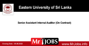 Eastern University Vacancies 2022 - Senior Assistant Internal Auditor