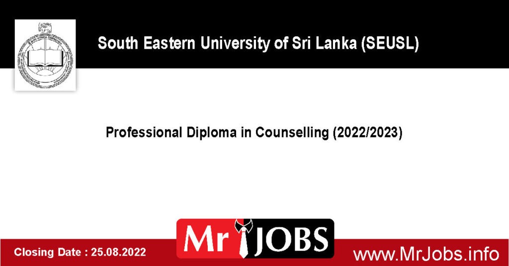 Professional Diploma in Counselling 2022 2023 - SEUSL