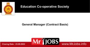 General Manager Education Co-operative Society Vacancies 2022