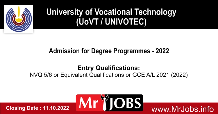 Univotec UoVT for Degree Application Admission 2022