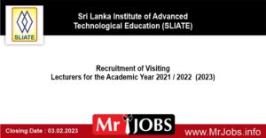SLIATE Visiting Lecturers Vacancies 2021 2022 2023
