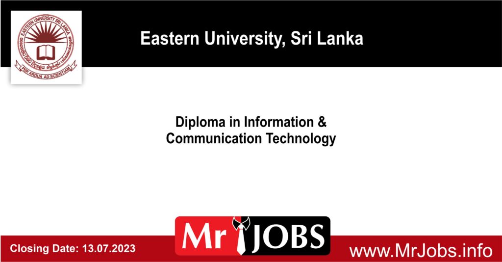 Diploma in ICT Eastern University 2023