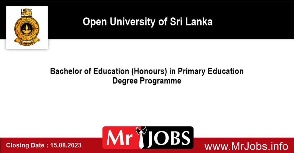 B.Ed in Primary Education Degree 2023