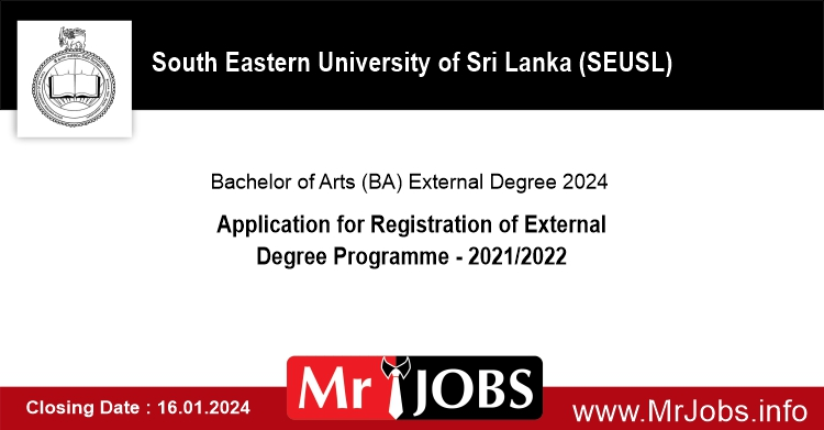 South Eastern University Bachelor of Arts BA External Degree 24