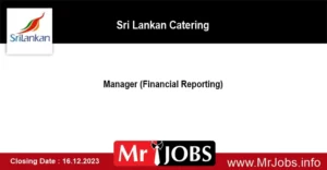 Sri Lankan Catering Jobs Vacancies 2023 Manager Financial Reporting