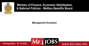 Welfare Benefits Board Job Vacancies 2023 Management Assistant